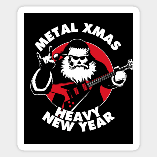 Metal Christmas & Heavy New Year | Heavy Metal Santa Claus Sticker